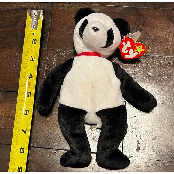 FORTUNE TY BEANIE BABY Babies Rare 1997 Panda W/ 1998 Tush Tag ERROR - Picture 9 of 9